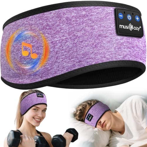 MUSICOZY Sleep Headphones Headband for Side Sleepers Bluetooth 5.4