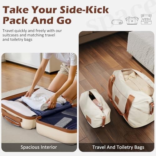 COOLIFE 5 PCS Luggage Set for Family, 20+24+28" Suitcases Set with TSA Lock — view 6