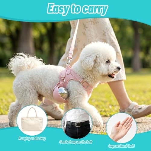 Portable Dog Water Bottle - 2-in-1 Pet Water Bottle with Foldable Silicone Bowl, Stainless Steel Dog Travel Water Bottle, Leak Proof & Compact, Ideal for Outdoor Walking Hiking Travels, 285ml — view 6