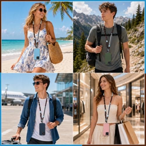CYD Adjustable Phone Lanyard, Crossbody Strap for Travel — view 2
