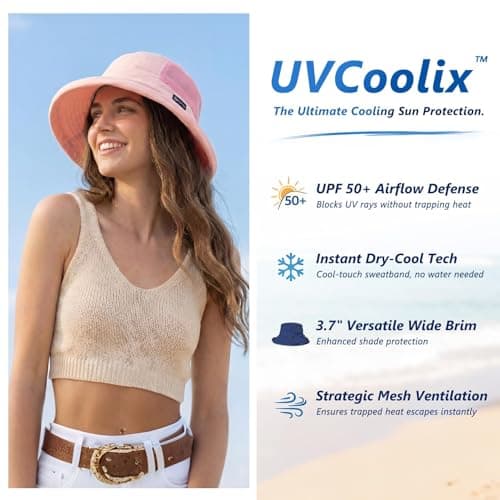 TOP-EX Sun Hat Women Wide Brim SPF 50 UV Protection with Chin Strap Packable Bucket Hat for Travel Beach Outdoor Summer Waterproof Lightweight Gardening H iking Fishing Camping Beige L/XL — view 6