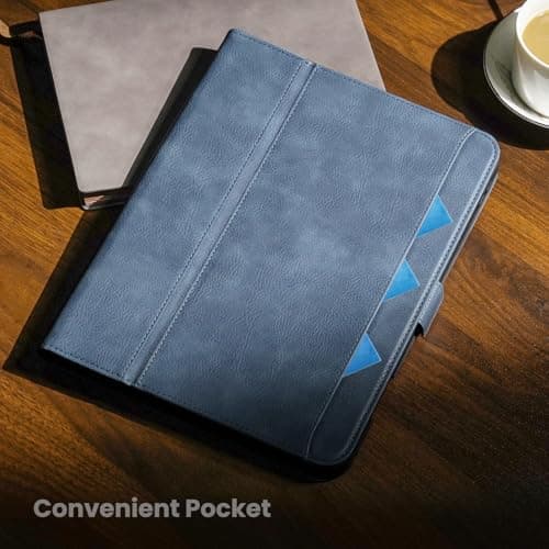 AsileCuir Case for iPad A16 (11th Gen)/iPad 10th Generation, Blue — view 4