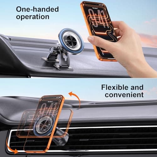 MOKPR for Magsafe Car Mount, Magnetic Phone Holder for Cars — view 6