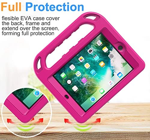 Surom Kids Case for iPad Mini 1 Mini 2 Mini 3 7.9 inch, Rose Pink — view 5