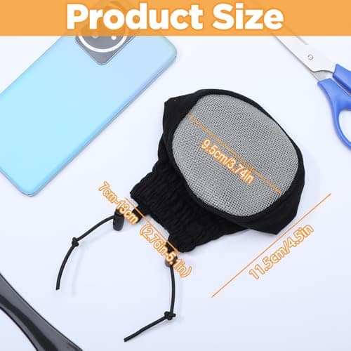 Foldable Travel Diffuser Hair Dryer - Universal Diffuser Attachment for hairdryer for Curly Wavy Hair - Black hot Sock diffusers Heat Resistant Nylon Mesh Cotton Canvas — view 2