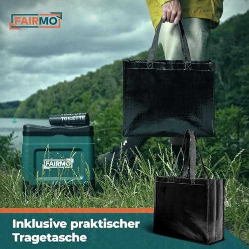 Portable Travel Loo, Folding Camping Toilet with Waste Bags & Carry Bag — view 5