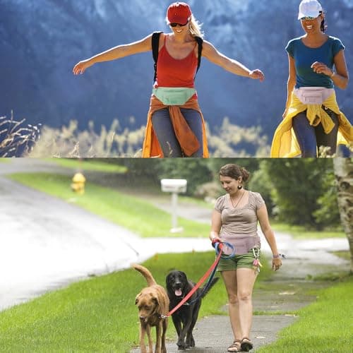 Bumbags for Ladies Bum Bag Fanny Pack Men Women Waist Pack Lightweight Adjustable for Running Walking Hiking Jogging (Purple) — view 3