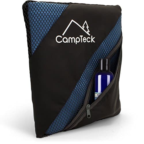 CampTeck U5535 Large (180x80cm) Lightweight and Compact Quick Dry Microfiber Travel Towel for Sports, Gym, Beach, Swimming, Yoga, Camping - Blue — view 4