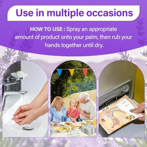 Hand Sanitiser Spray 53ml – Hydration Lavender Hand Sanitizer with Glycerin — view 6