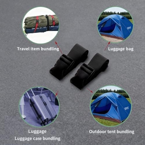 Cuixia Backpack Straps with Buckles, Adjustable Chest Strap, Black 2 Pcs — view 5