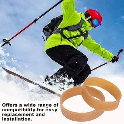 Ski Brake Retainers – Elastic Rubber Straps Set, Reliable Snowboard Binding Accessories, 20x Flexible Grip Bands Prevent Brake Deployment Easy Slip | Support for Ski Tuning Maintenance Travel — view 3