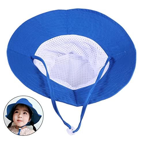 SAFIGLE Blue Cotton Breathable Quick Drying Fisherman Hat for Kids — view 3