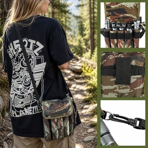 GREENSAPPIRE Foldable 8-Section Aluminum Alloy Trekking Poles with Canvas Storage Bag, Lightweight Durable Walking Sticks for Hiking, Backpacking, Camping & Outdoor Adventures — view 4