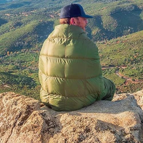 Foldable Down Blanket Packable Portable Down Filled Camping Quilt — view 6