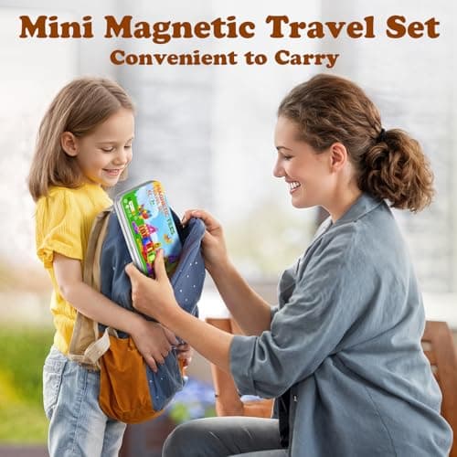 Kaysaitoy Mini Magnetic Tiles for Kids Travel 42PCS Magnetic Building Block — view 2