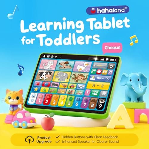 hahaland Multilingual EN/DE/FR/IT/ES Baby Learning Tablet for 1 Year Old+ — view 2