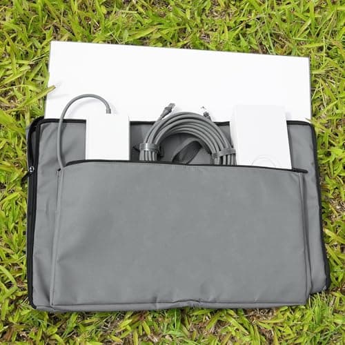 GODPEE Storage Bag for Starlink Gen 3 Rectangular Satellite - Double Pocket Design - Travel Case for Starlink Gen3 Ethernet Cable, Antenna, Starlink Router, Power Supply - for Camping Outdoor Field — view 4