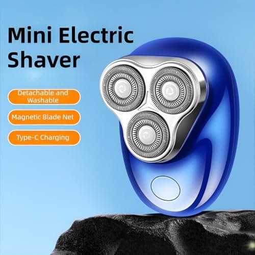 Mini Electric Razor Shaver for Men, USB Rechargeable Pocket Razor — view 6