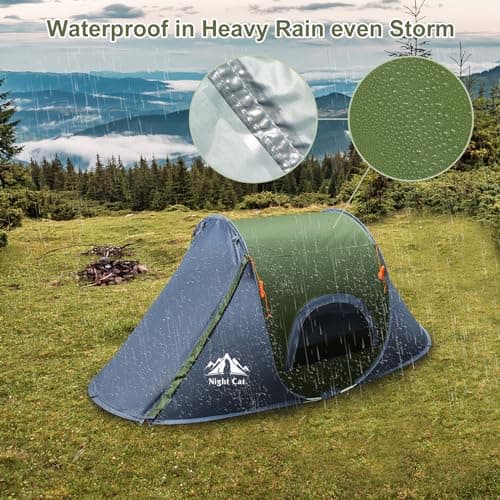 Night Cat 1 Man Pop Up Tent: 3S Set Up and Waterproof for Outdoor — view 4