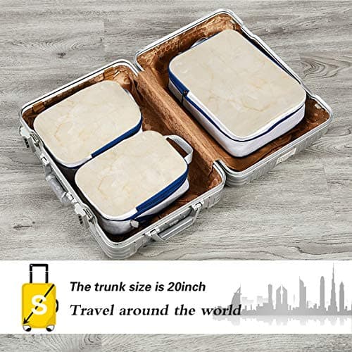 MONTOJ Yellow Rock Travel Packing Cubes, 3 Pieces Luggage Organizers Set — view 5