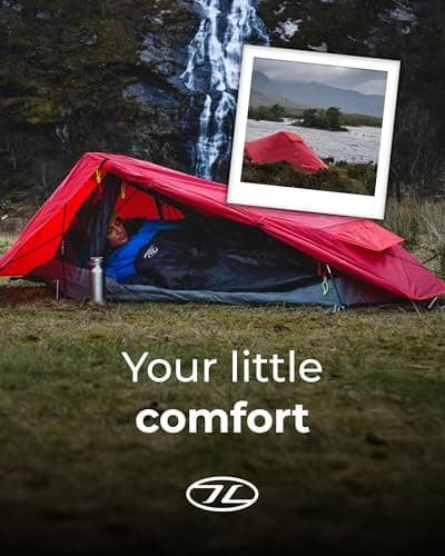 Highlander Blackthorn 1 Person Tent – Lightweight & Waterproof. 4 Season Tent for 1 Person. Quick And Easy Pitch Ultra Low-Profile for Hiking, Fishing, Cyclists & Backpacking — view 4