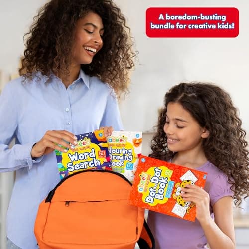 abeec Activity Books for Children - 4 A4 Books Containing: Word Search, Dot to Dot and Colouring Books for Children. Kids Travel Activity Packs for Kids — view 4