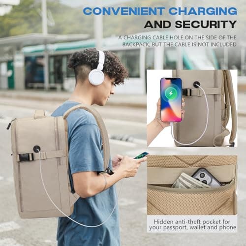 Xkdoai for Ryanair Cabin Bags 40x30x20, Travel Backpack, Cabin Luggage — view 4