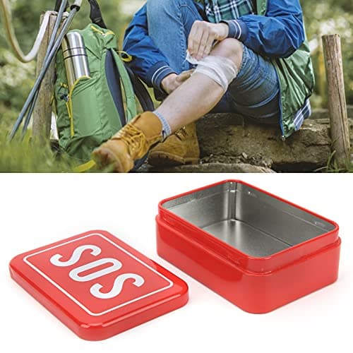 ZJchao Outdoor Emergency First Aid Box, Stainless Steel Plano Storage Box with High-Performance First Aid Kit, and Portable for Hiking, Camping, Travel or Use. — view 2