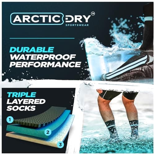 ArcticDry Xtreme 100% Waterproof Socks — Unisex Thermal Socks for Men, Women & Kids — Cold Weather Winter Outdoor Socks — Small (UK 4-8/EU 37-42) — view 3