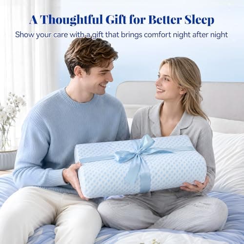 Wuly4ever Neck Support Pillow for Neck and Shoulder, Cervical Neck Pillow with Dual-Height Design for Side & Back Sleepers, Ergonomic Orthopedic Memory Foam Pillow Featuring a Cooling Removable Cover — view 6