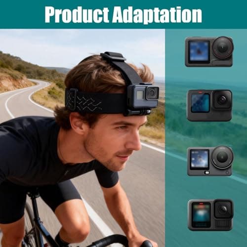 Head Strap Mount for GoPro Hero 13/12/11/10/9/8/7/6/5/4 Session 3+/3/2/1 — view 4