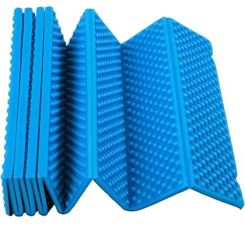 NTEK Foldable Camping Sleeping Mat – Lightweight Closed-Cell Foam Mattress – Compact Outdoor Sleeping Pad for Hiking, Backpacking, Fishing, Picnic & Tent Camping (BLUE) — view 2