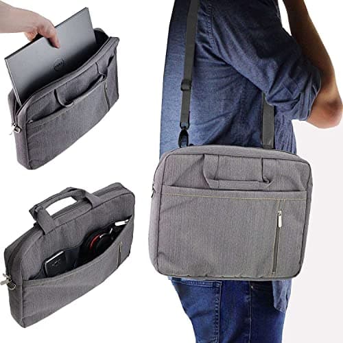 Navitech Grey Sleek Water Resistant Travel Bag - Compatible with VTech Toddler Tech Laptop — view 2