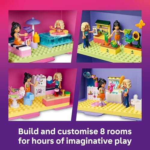 LEGO Friends Creative Dollhouse Suitcase - Travel Toy with 8-Room House, 2 Mini Dolls & Accessories - Birthday Gift Idea for 6+ Year Old Girls - 42697 — view 5