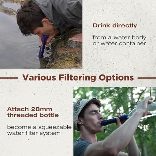 Membrane Solutions Detachable Water Filter Straw S2, 4 Pack — view 3