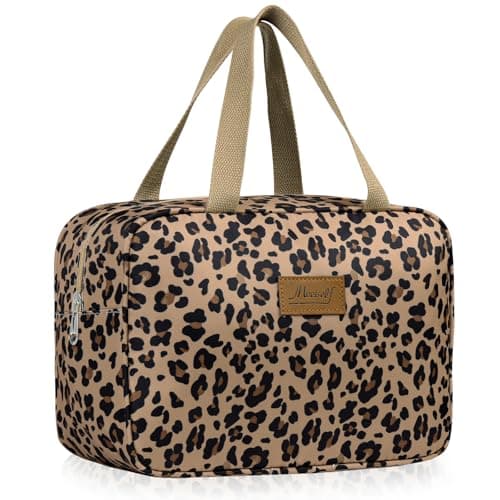 Aucuu Toiletry Bag, Large Full Size Toiletry Bag, Travel Hand-Held Make up Wash Bags, Portable Waterproof Toile-Try Kit, Bathroom Storage Case, Cosmetic Organizer for Travel, Camping for Women Girl