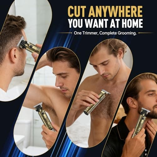 Solati Beard Trimmer for Men, Professional Hair Clippers & Electric Shaver Grooming Kit, Precision T-Blade Cordless Hair Trimmer with LCD Display Mens Gifts — view 6