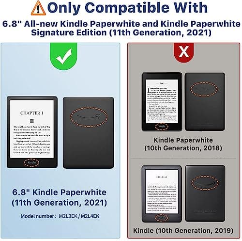 Clear Case for 6.8" All-New Kindle Paperwhite (11th Generation-2021) and Kindle Paperwhite Signature Edition,Lightweight Silicone Slim Rubber TPU Back Cover - Transparent (Clear) — view 2