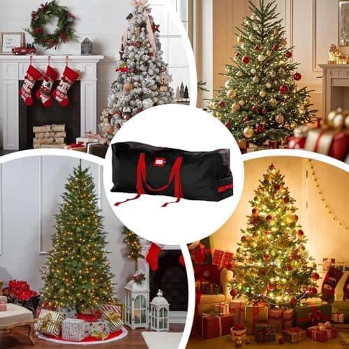 Christmas Tree Storage Waterproof Organizer with Wheels and Handles — view 4