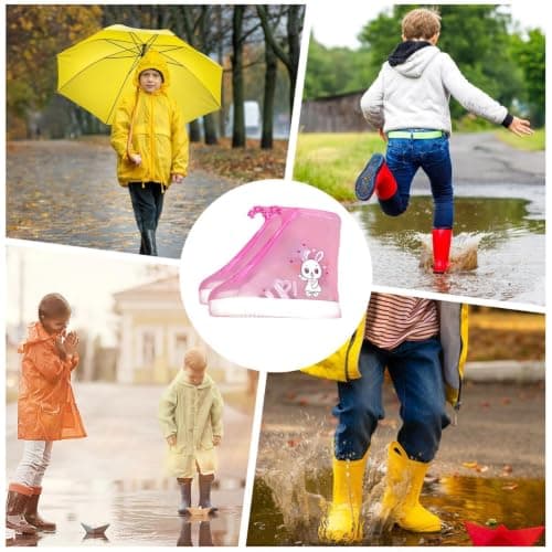 mefocou Waterproof Shoe Covers Non-Slip Clear Reusable Protector — view 4
