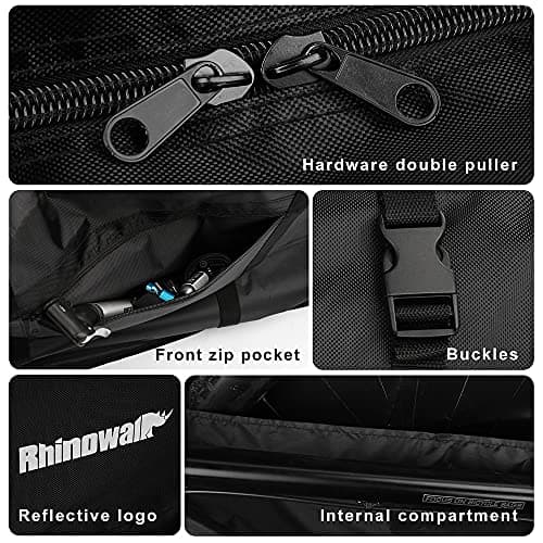 SUNELFFY 26 inch Folding Bike Bag Bike Travel Bag Case Fits 26 inch or below Folding Bikes, Bicycle Transport Case for Air,Train Travel Bike Transport Bag (for 27.5 inch Bike Travel Bag) — view 5