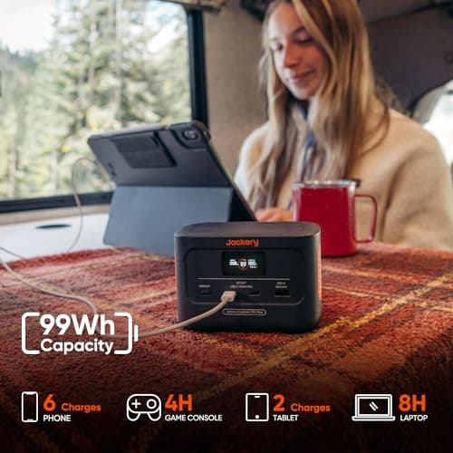 Jackery Explorer 100 Plus, 99Wh & 31000mAh LiFePO4 Portable Power Station — view 3