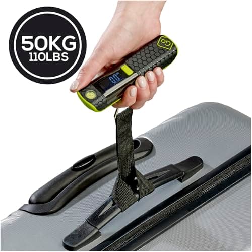 Go Travel Ultra Digital Luggage Scale, 50kg Capacity with Strap, Backlight — view 3