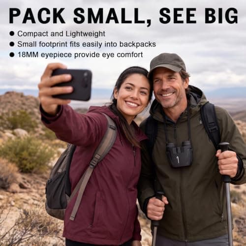 Aurosports 15x25 Compact Bird Watching Binoculars for Adults Kids — view 4