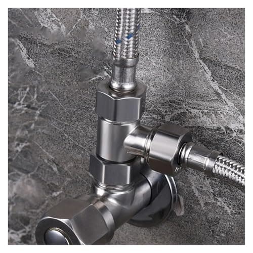 Universal Ball Valve Adapter Valve 3 Way Diverter T Shape Converter for Bath Toilet/Bidet Sprayer Shower Head/G1/2 Pipe Fittings — view 6