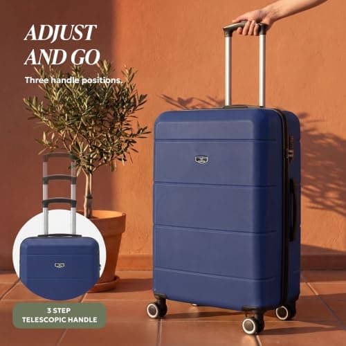 LUGG 28 Inch Jetset Suitcase Hard Shell Case 4 Wheel Travel bag Lightweight ABS Material with TSA Lock Approved for Travel with easyJet, British Airways, RyanAir, Virgin Atlantic, Emirates(75x49x29cm) — view 5