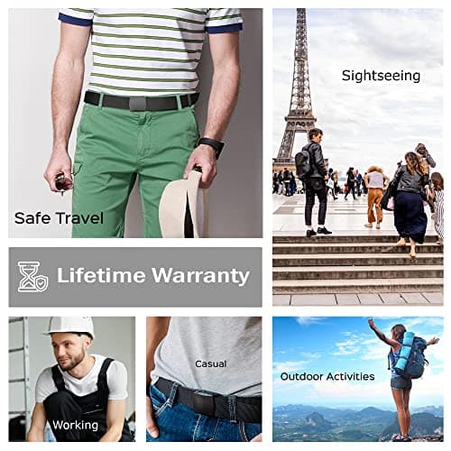 RFID Blocking Slim Passport Holder - Travel Pouch to Protect Cash, Credit Cards & Travel Documents; Customs Friendly for Men & Women, Black, 26 to 42 inches, Black — view 6