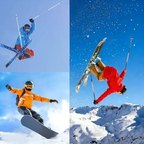 Ski Goggles Snowboard Goggles - UV Adjustable Snowmobile Riding Offroad Protective Goggles, Cycling Motorcycle ATV Glasses Winter Snow Sports Glasses For Youth Men Women Teens Boys & Girls (Yellow) — view 6