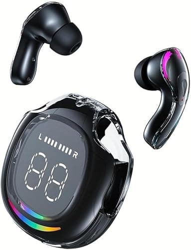 HYGMOCC AI Language Translator Earbuds, Supports 144 Languages,Online Translation Real Time,Earphone 3-in-1 Accents,Earbuds Perfect for Travel Business and Learning Voice Language Translator(Black)