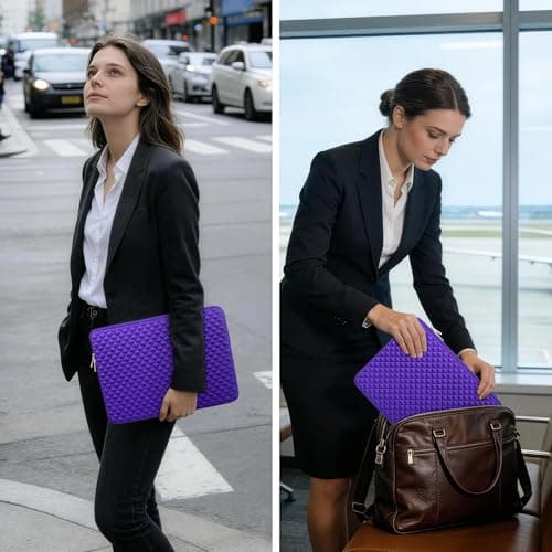 RAINYEAR Laptop Sleeve for 14" Notebook Computer Chromebook Protective Case — view 6